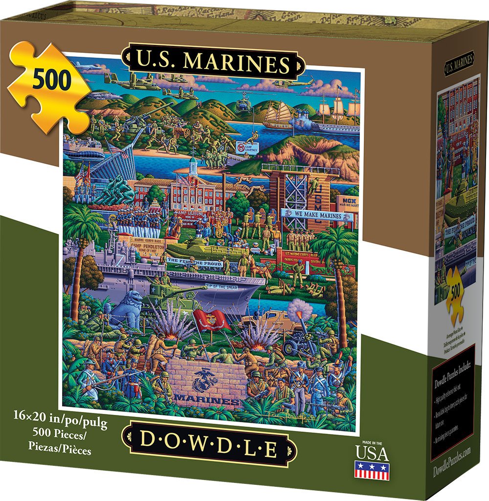 00431 16 X 20 In. U.s. Marines Jigsaw Puzzle - 500 Piece