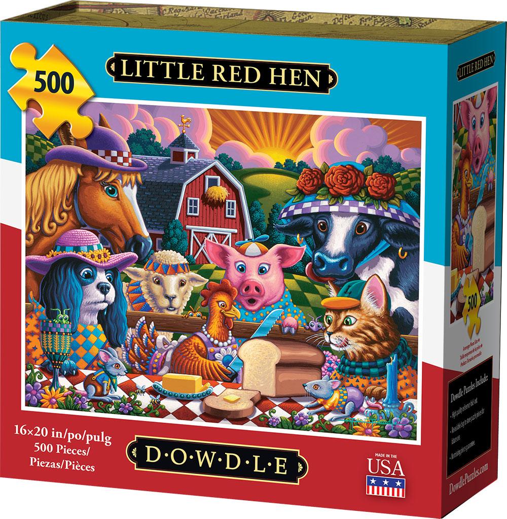 00435 16 X 20 In. Little Red Hen Jigsaw Puzzle - 500 Piece