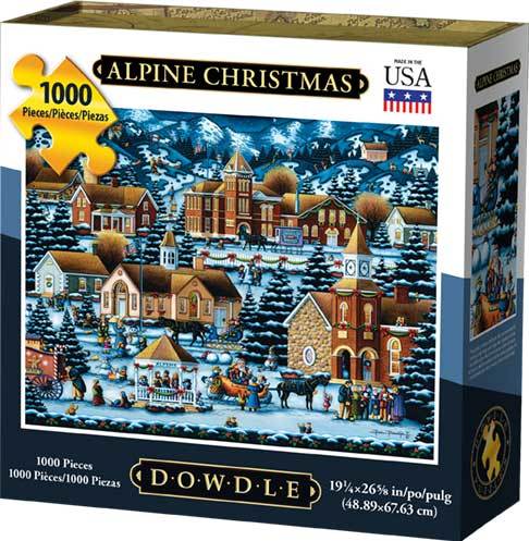 10047 19.25 X 26.6 In. Alpine Christmas Jigsaw Puzzle - 1000 Piece