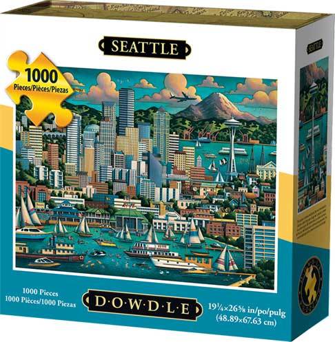 10049 19.25 X 26.6 In. Seattle Jigsaw Puzzle - 1000 Piece