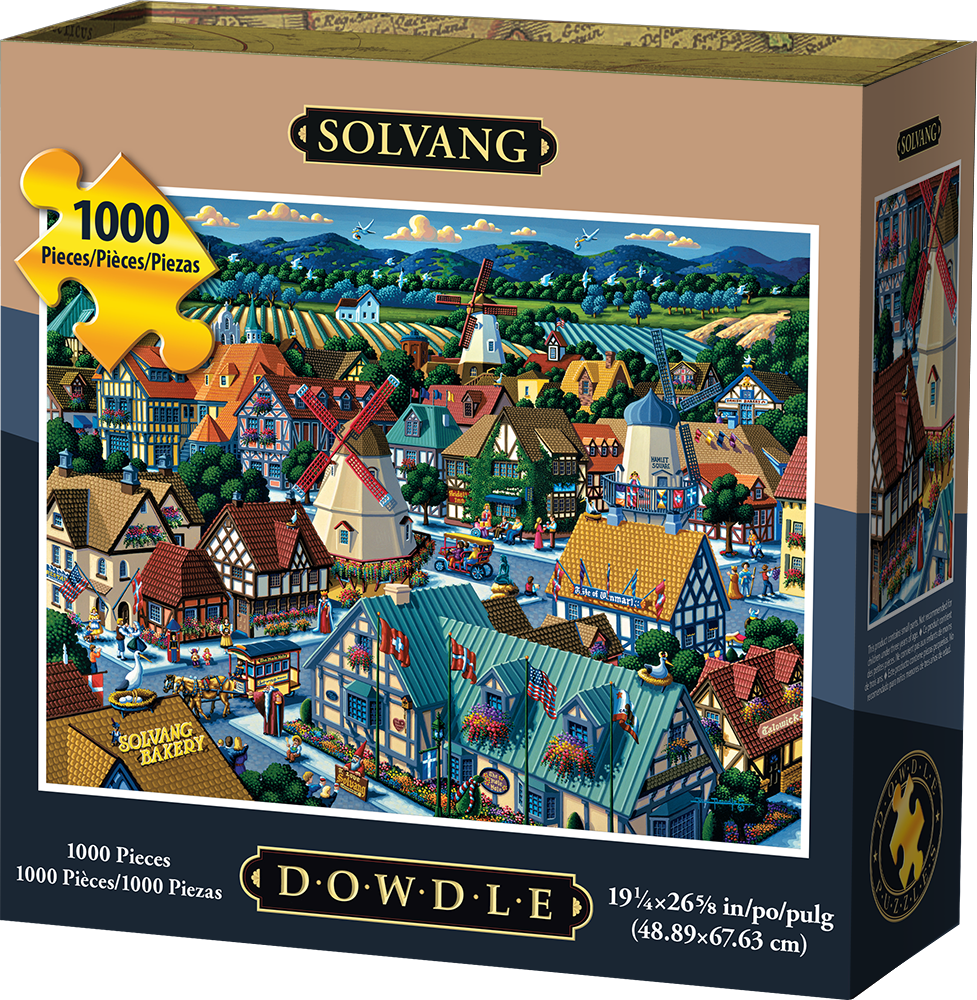10052 19.25 X 26.6 In. Solvang Jigsaw Puzzle - 1000 Piece