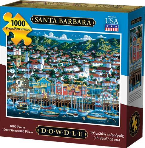 10065 19.25 X 26.6 In. Santa Barbara Jigsaw Puzzle - 1000 Piece
