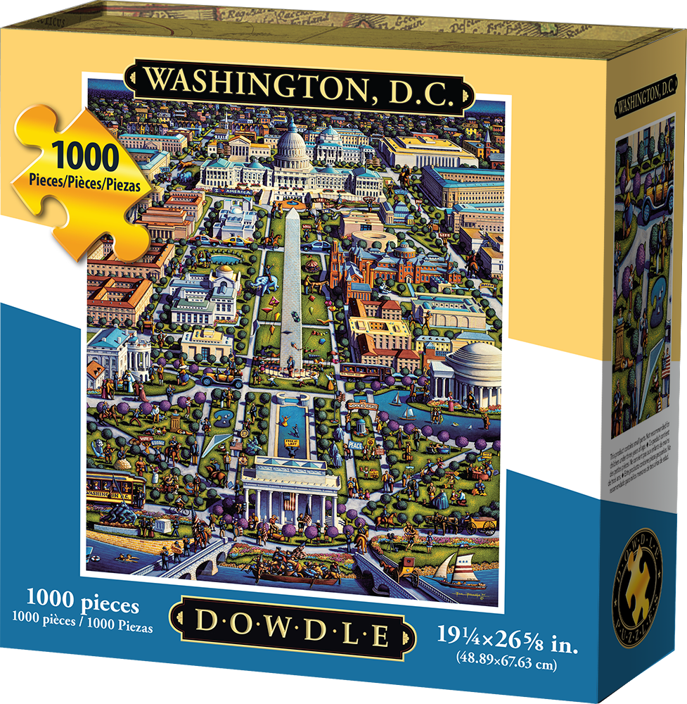 10099 19.25 X 26.6 In. Washington D C Jigsaw Puzzle - 1000 Piece