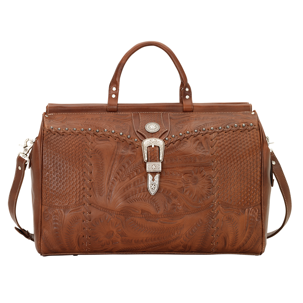 8565739 Retro Romance Duffel Bag, Antique Brown