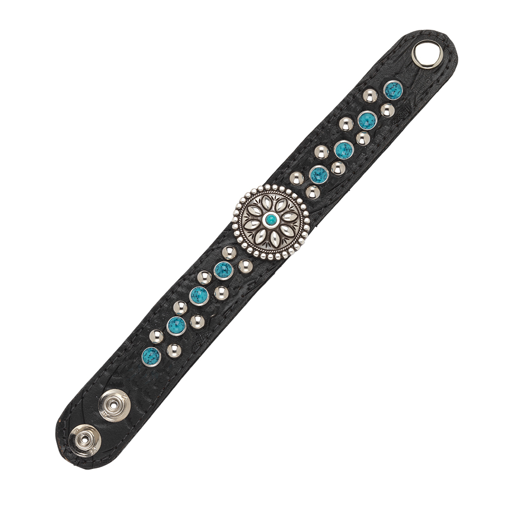 8120486 Ladies Narrow Cuff Bracelet, Black