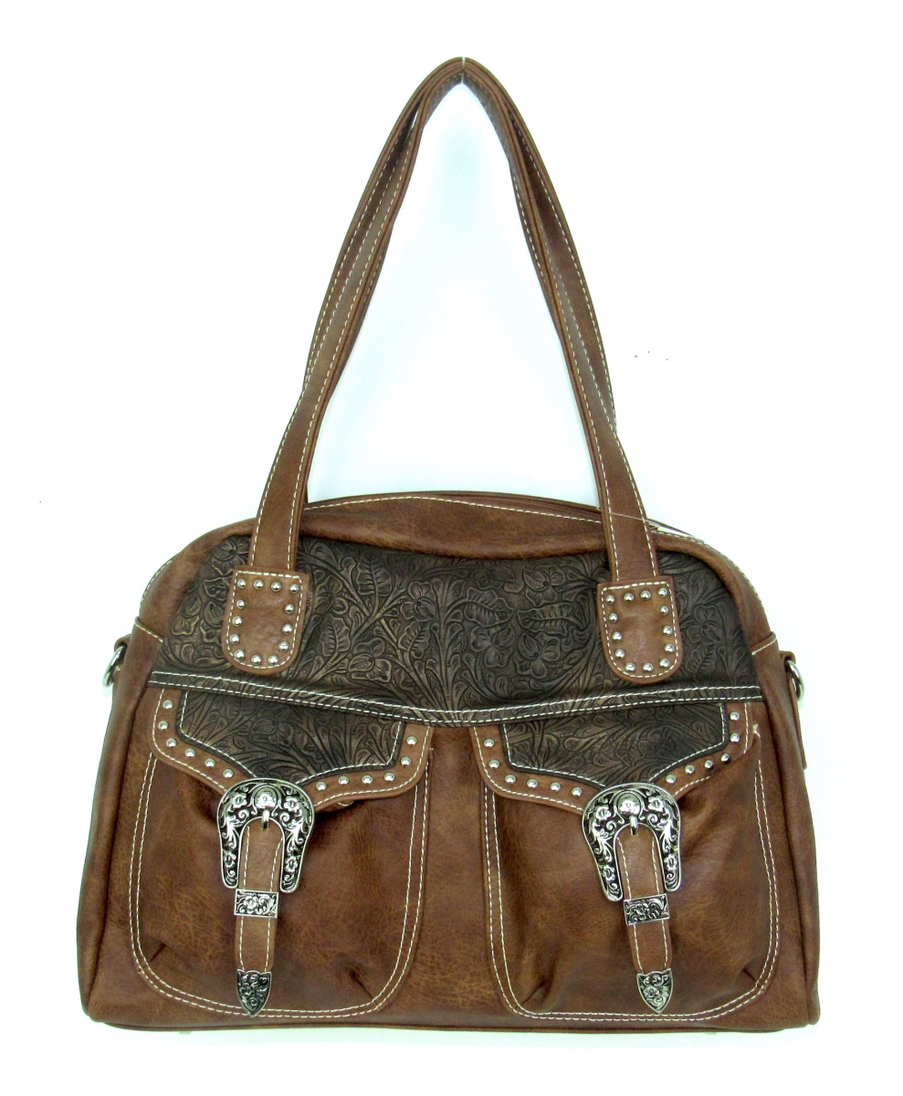 No.pk-868 Tn Ladies Faux Leather Distressed Handbag, Tan