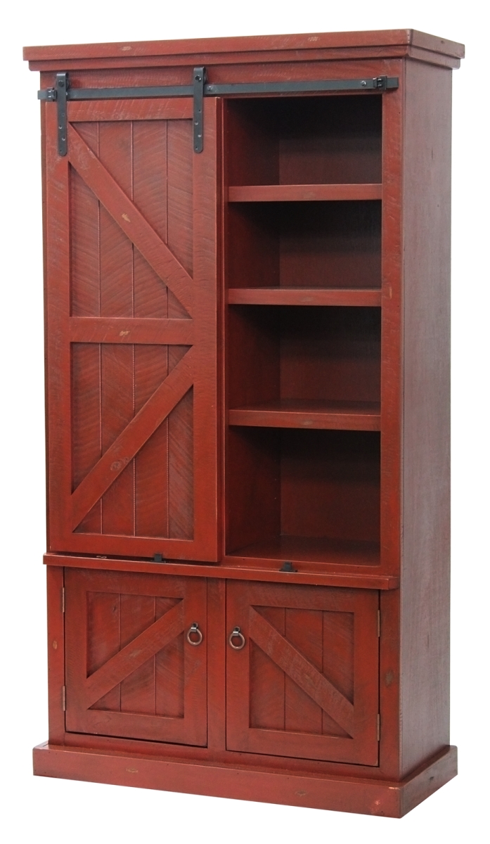 33791br Rustic Winsome Pantry, Burnt Red