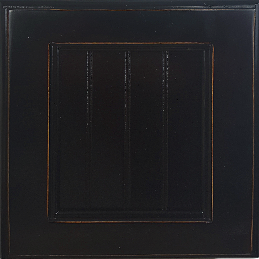 95789bk Poplar Single-door Pantry, Antique Black
