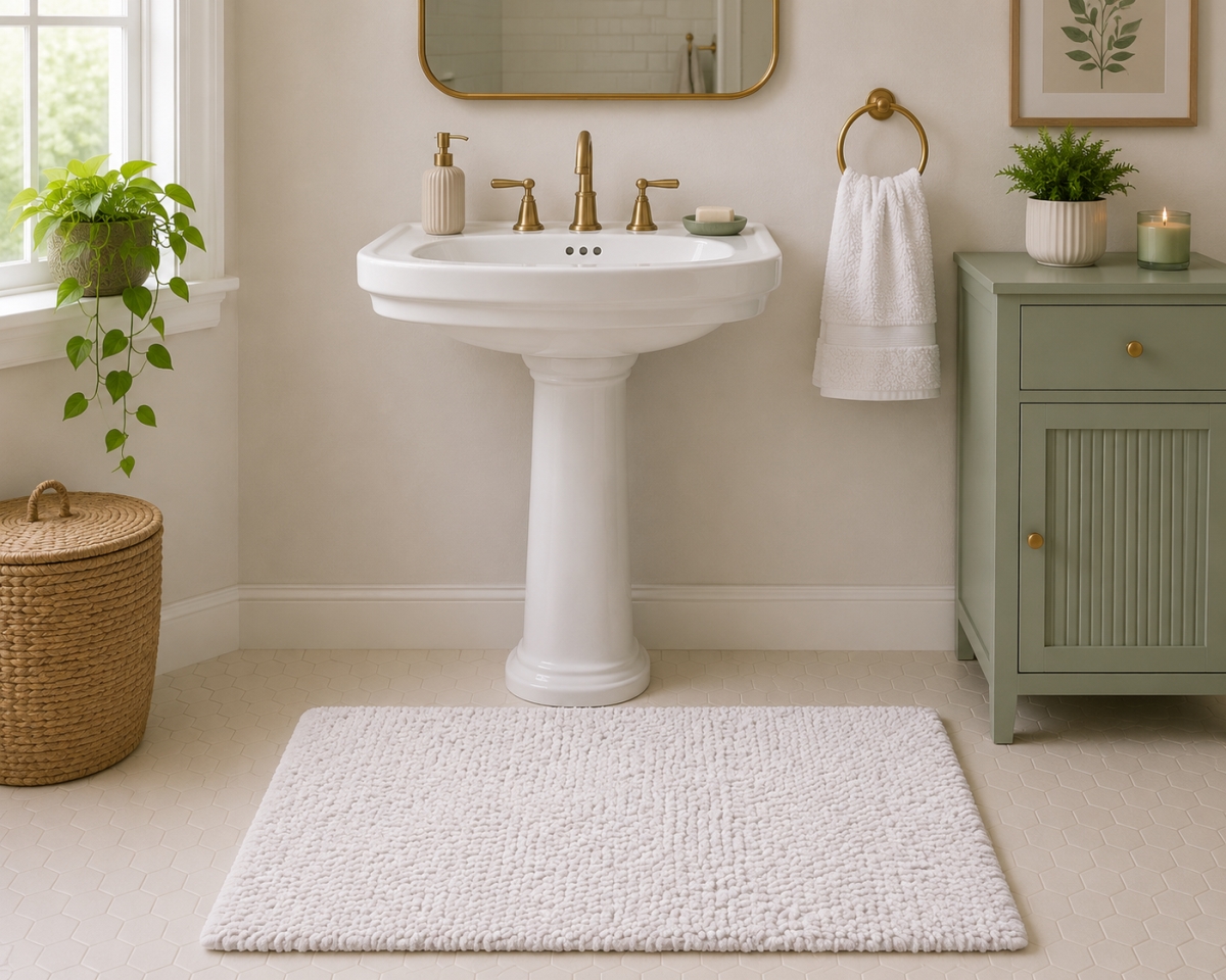 Loop - White Bathmat