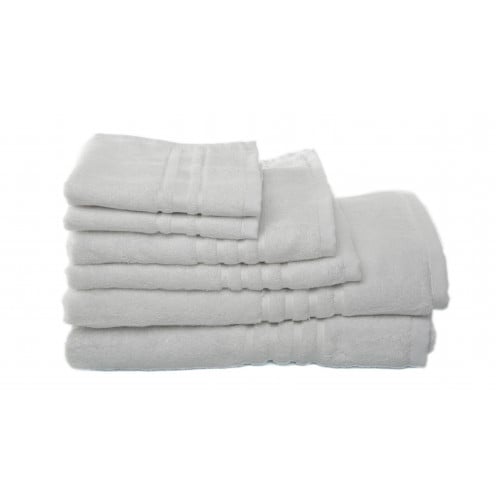 Ag-95305-54x27 54 X 27 In. Bamboo Bath Towel, White