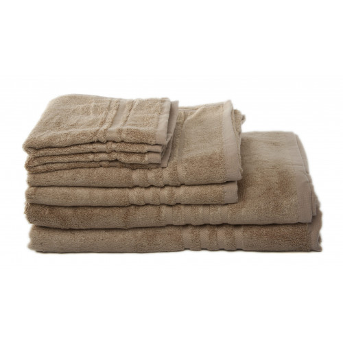 13 X 13 In. Bamboo Bath Towel, Taupe & Beige
