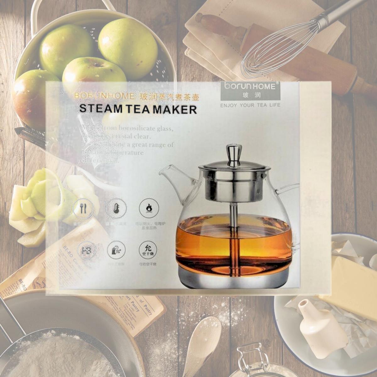 Picture of Mr. MJs HO-GW-60L-32 Glass Tea Pot with Stainless Infuser Teapot