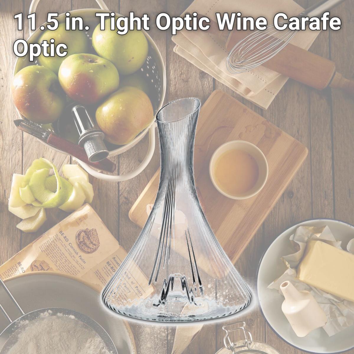 Picture of Abbott Collections AB-27-COURT-CARAFE 11.5 in. Tight Optic Wine Carafe, Optic