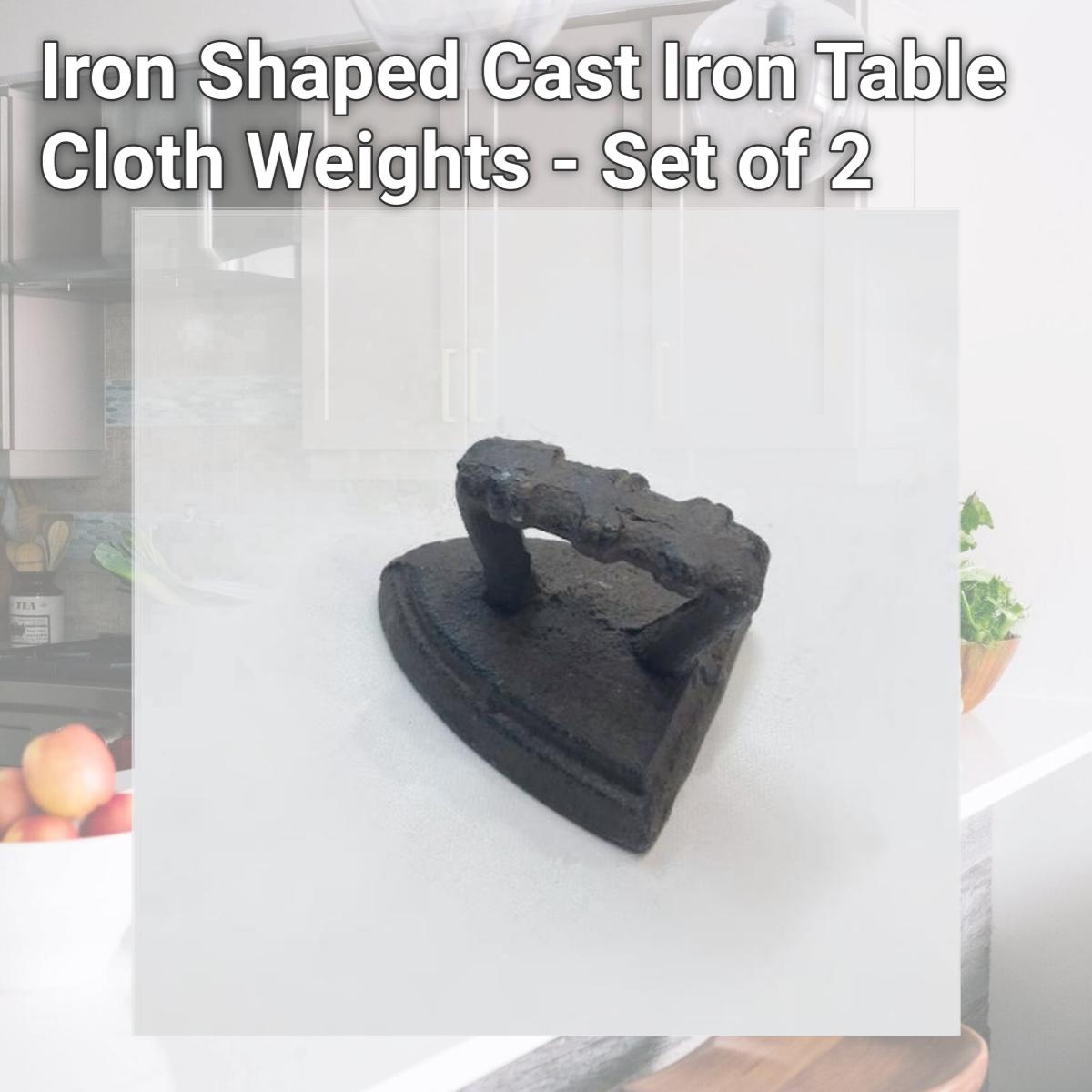 Picture of Forpost FP-KIN-183 Iron Shaped Cast Iron Table Cloth Weights - Set of 2