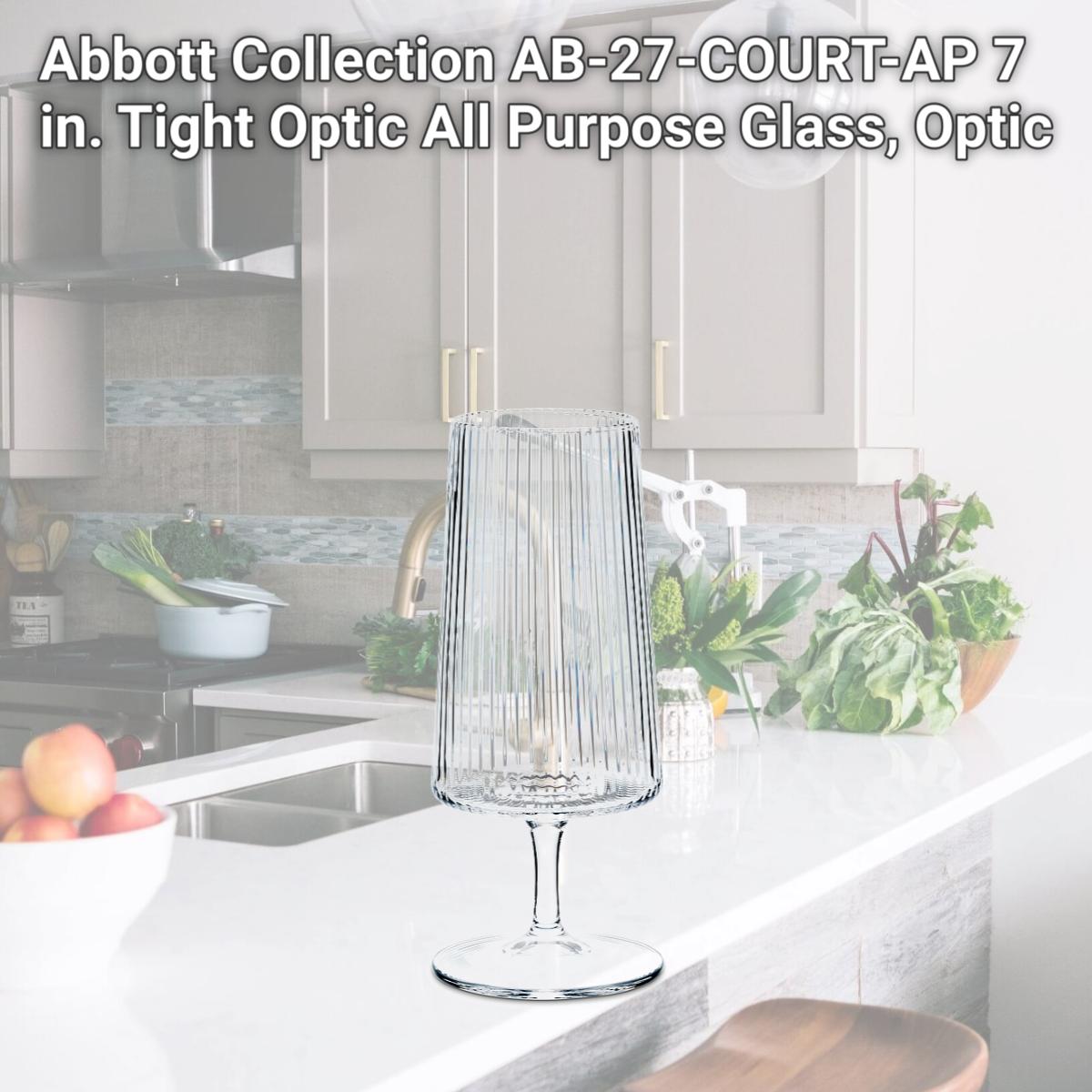 Picture of Abbott Collection AB-27-COURT-AP 7 in. Tight Optic All Purpose Glass, Optic