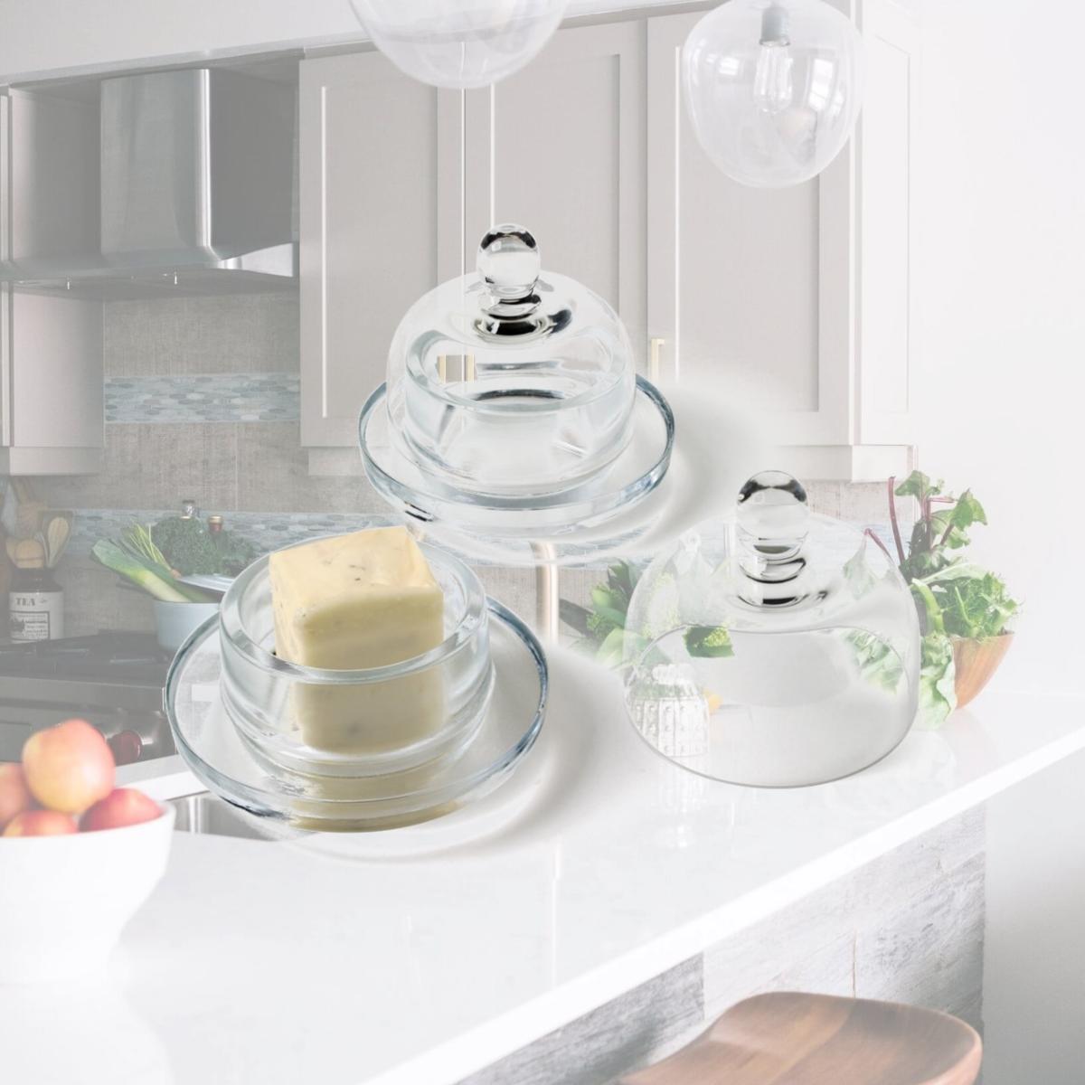 Picture of Abbott Collection AB-27-ANTOINE 3 in. Dome Covered Dish, Clear