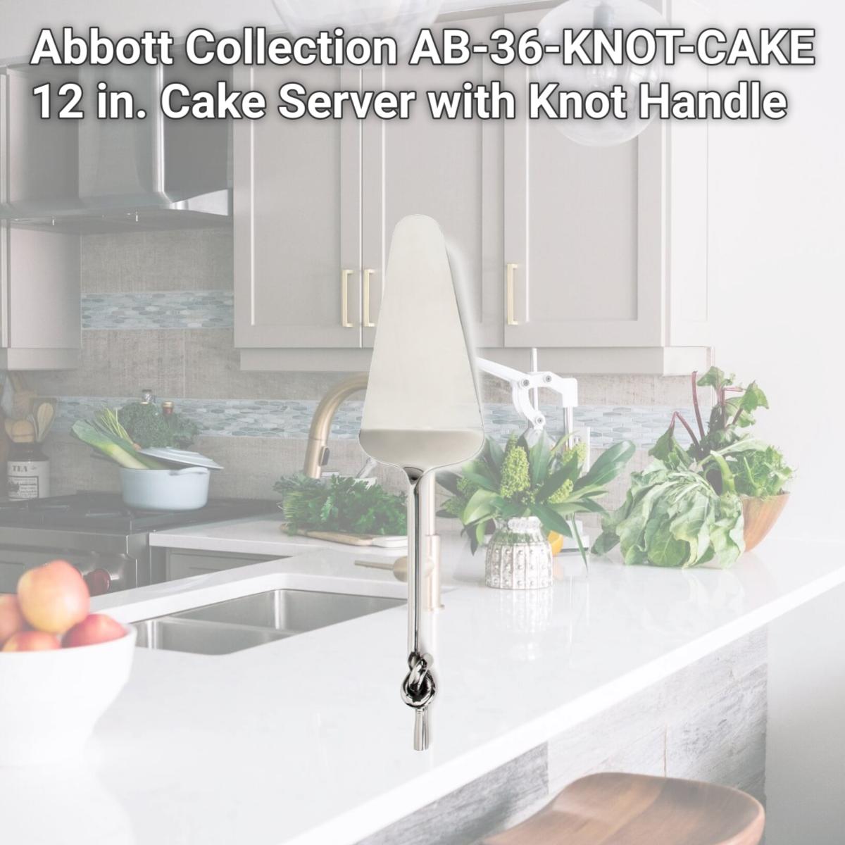 Picture of Abbott Collection AB-36-KNOT-CAKE 12 in. Cake Server with Knot Handle