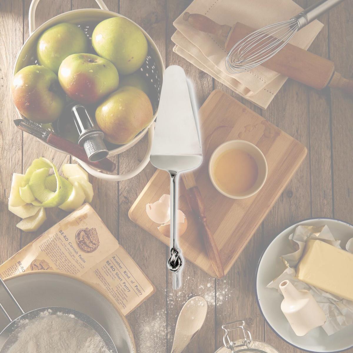 Picture of Abbott Collection AB-36-KNOT-CAKE 12 in. Cake Server with Knot Handle