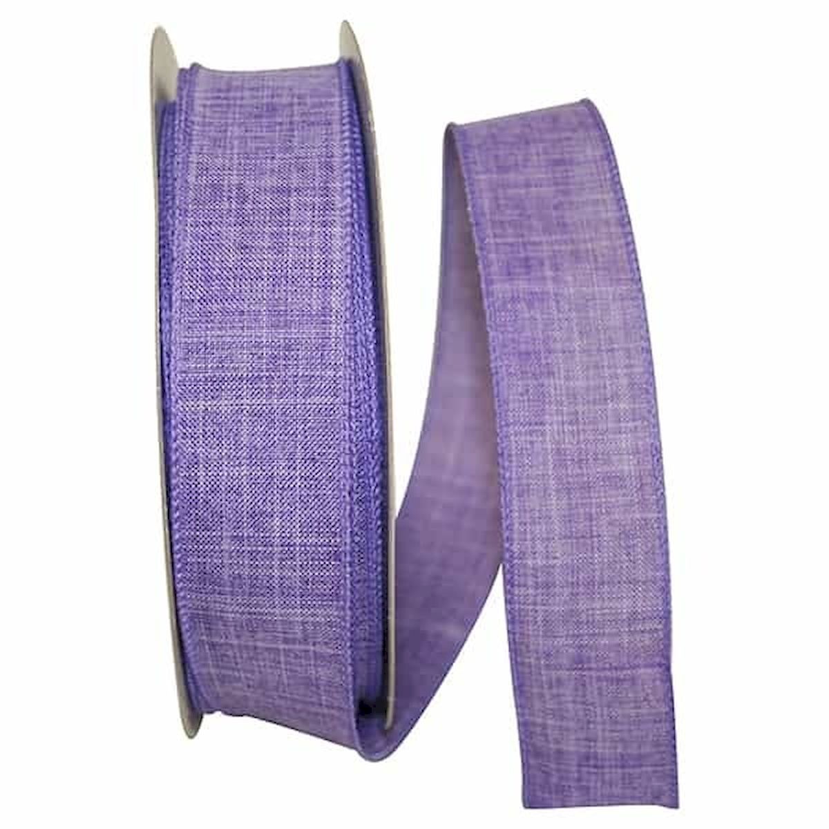 AI-628909 Purple Linen Wired Ribbon