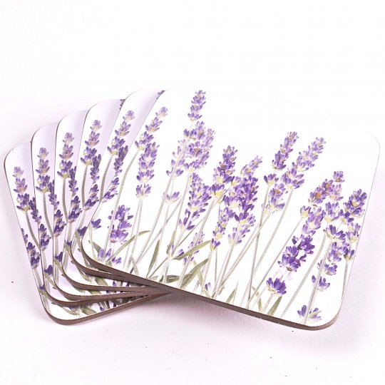 Bd6-t048 Designs General Themes Coasters, Lavender