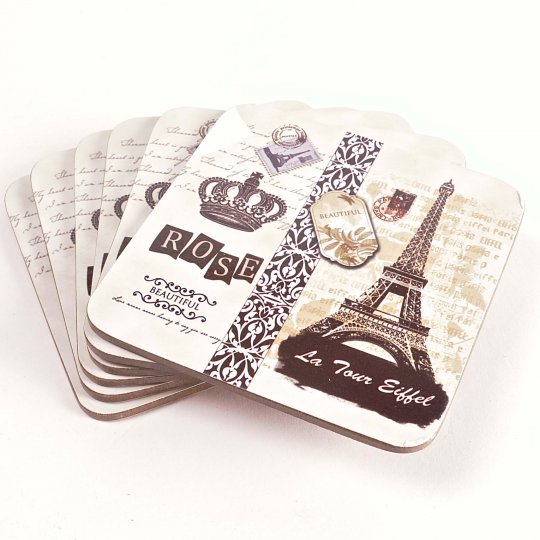 Bd6-t109 Designs General Themes Coasters, Paris