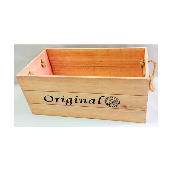 Cbx659ts Original Wood Containers With Rope Handles