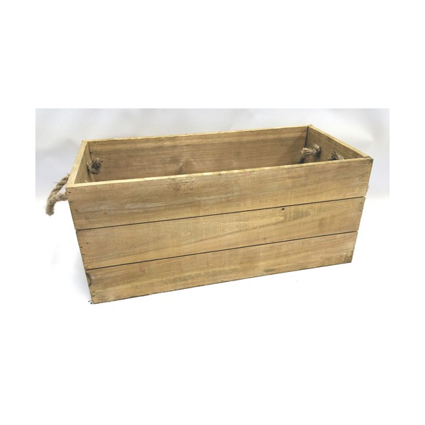 Cbx660tl Large Wood Containers With Rope Handles