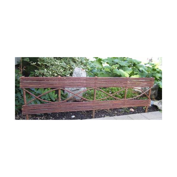 Unpeeled Willow Fence - 32 X 13 In.