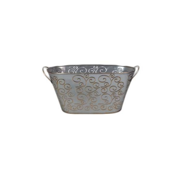 Ctf618v Oval Metal Container