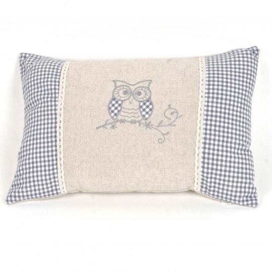 Fbpc-004-ow Accent Decorative Linen Pillow Case - Owl