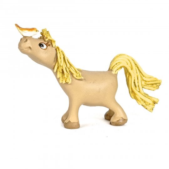 Sc002-h Yellow Tail Horse Figurine - 4.4 X 1.2 X 3.1 In.