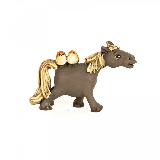 Sc004-h Brown Tail Horse Figurine