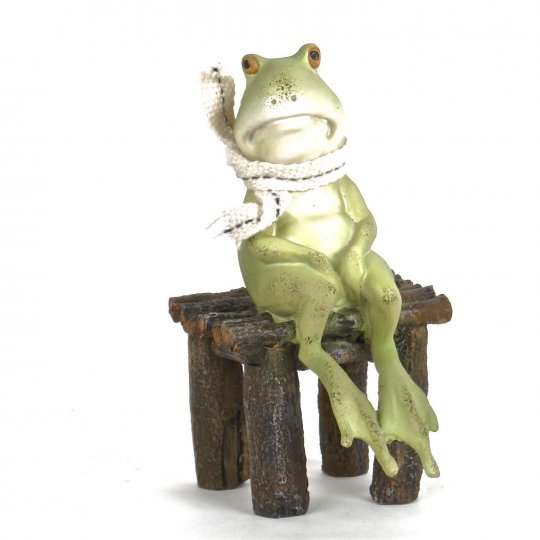 Sitting Frog Figurine