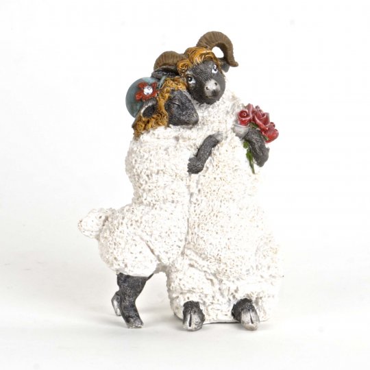 In Love Sheep Figurine