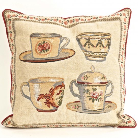 Txpc-006 Two Side Pillow Case Tapestry Cupstea Time