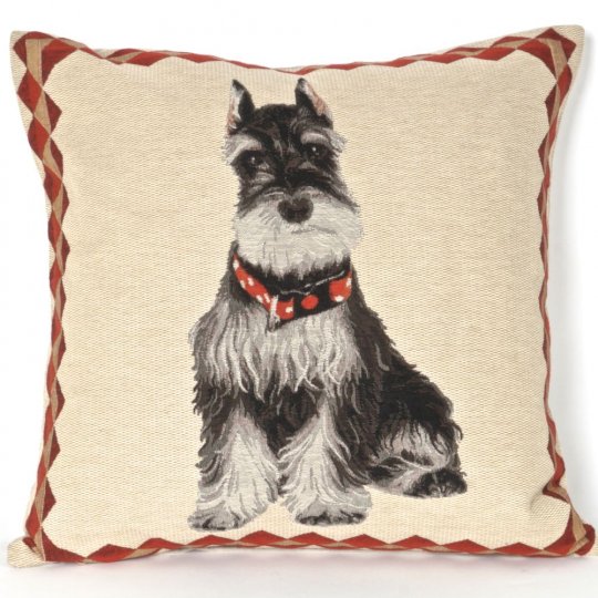 One Side Pillow Case Tapestry Schnauzertea Time