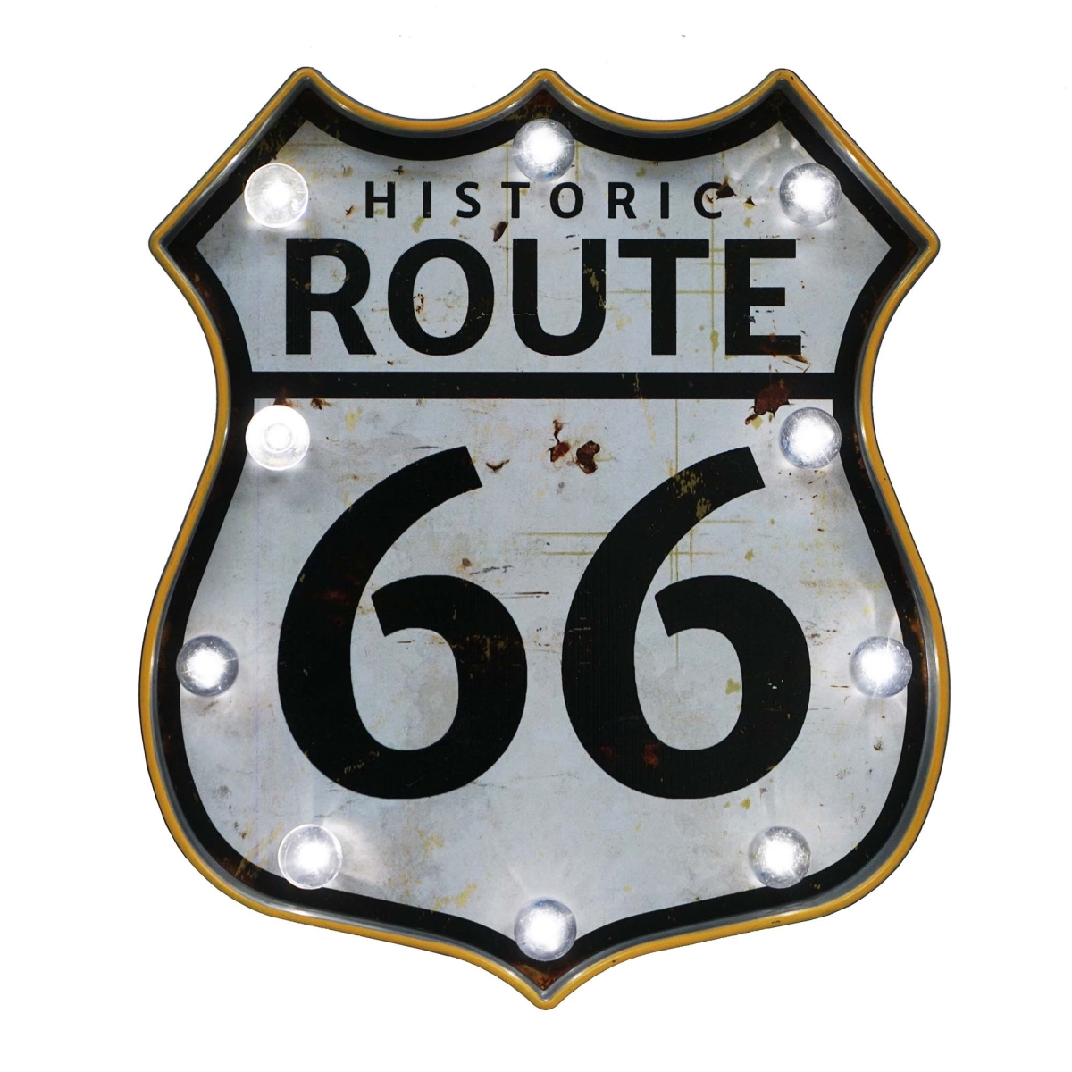 Bm-jd1794 Led Lighted Route 66 Wall Decor