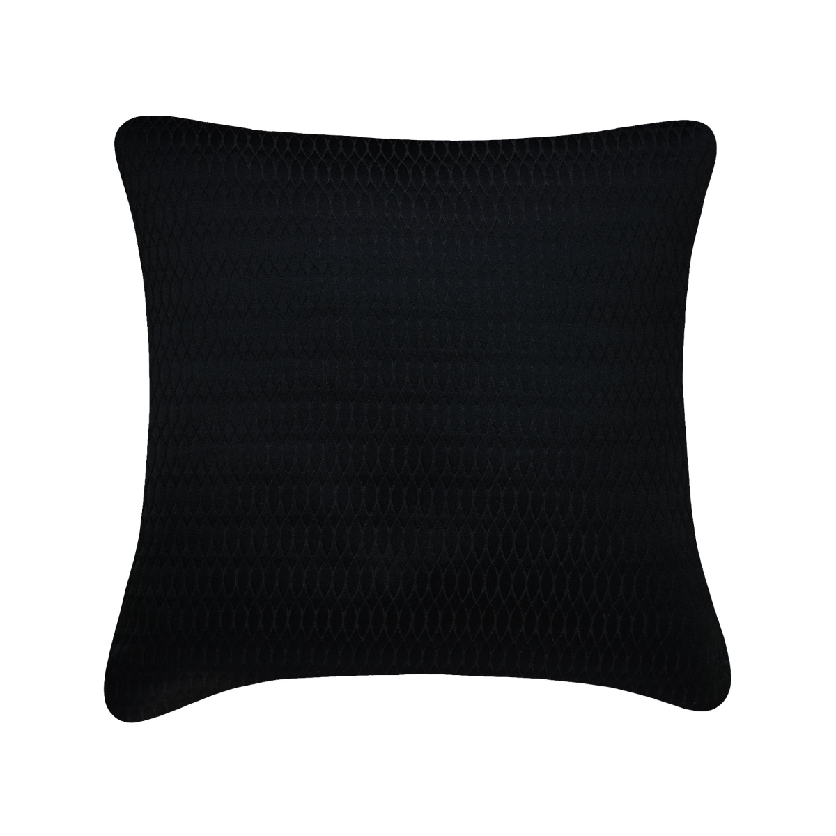 18 X 18 In. Biscay Euro Decorative Cushion, Onyx - 100 Percent Polyester