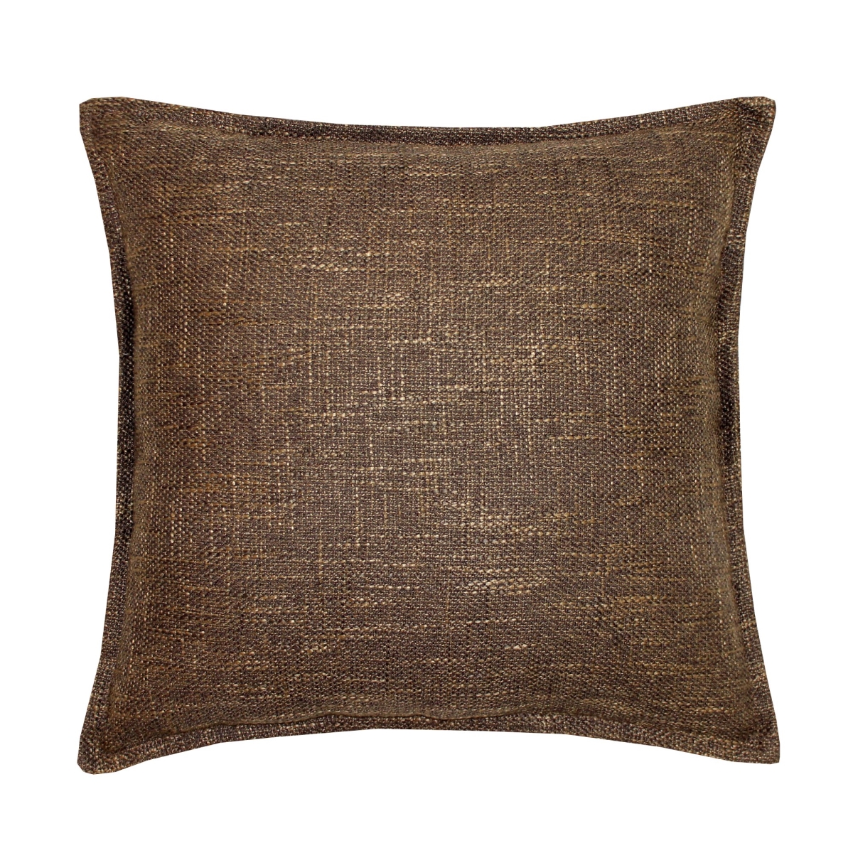 18 X 18 In. Burlap Decorative Cushion, Brown - 100 Percent Duck Feather