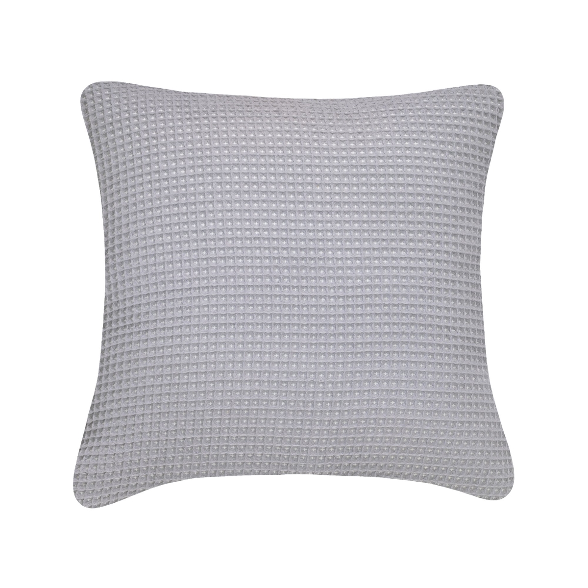 Sq-pi-fther-wafwg-2020 20 X 20 In. Waffle Decorative Cushion, White & Grey - 100 Percent Duck Feather