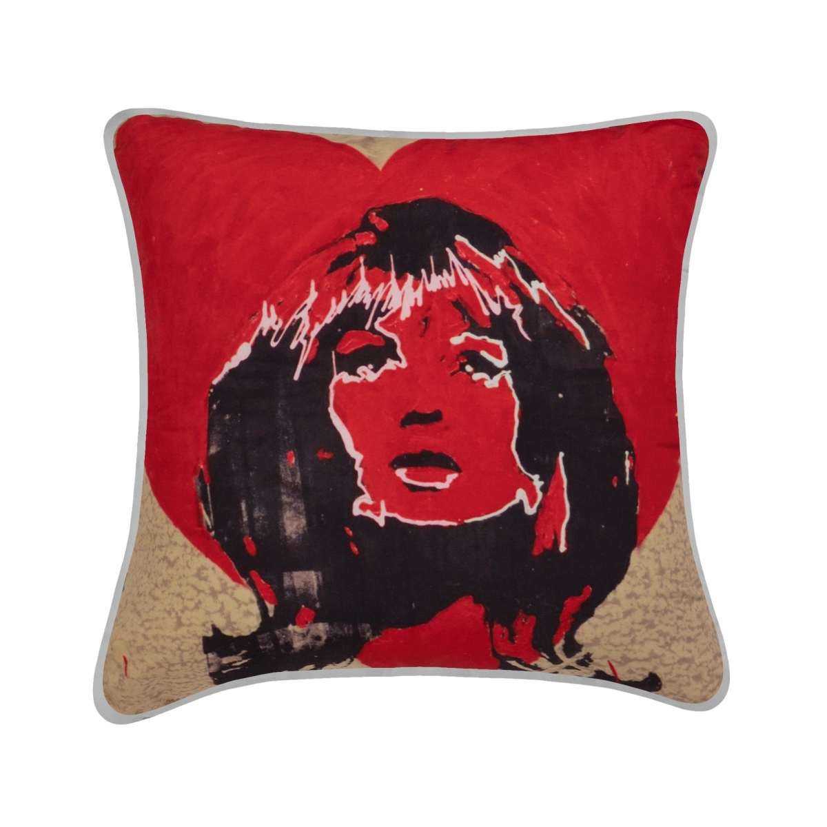 Sq-pi-jg-fther-wohe-1818 18 X 18 In. Jessica Gorlicky Woman Heart Decorative Cushion - 100 Percent Duck Feather
