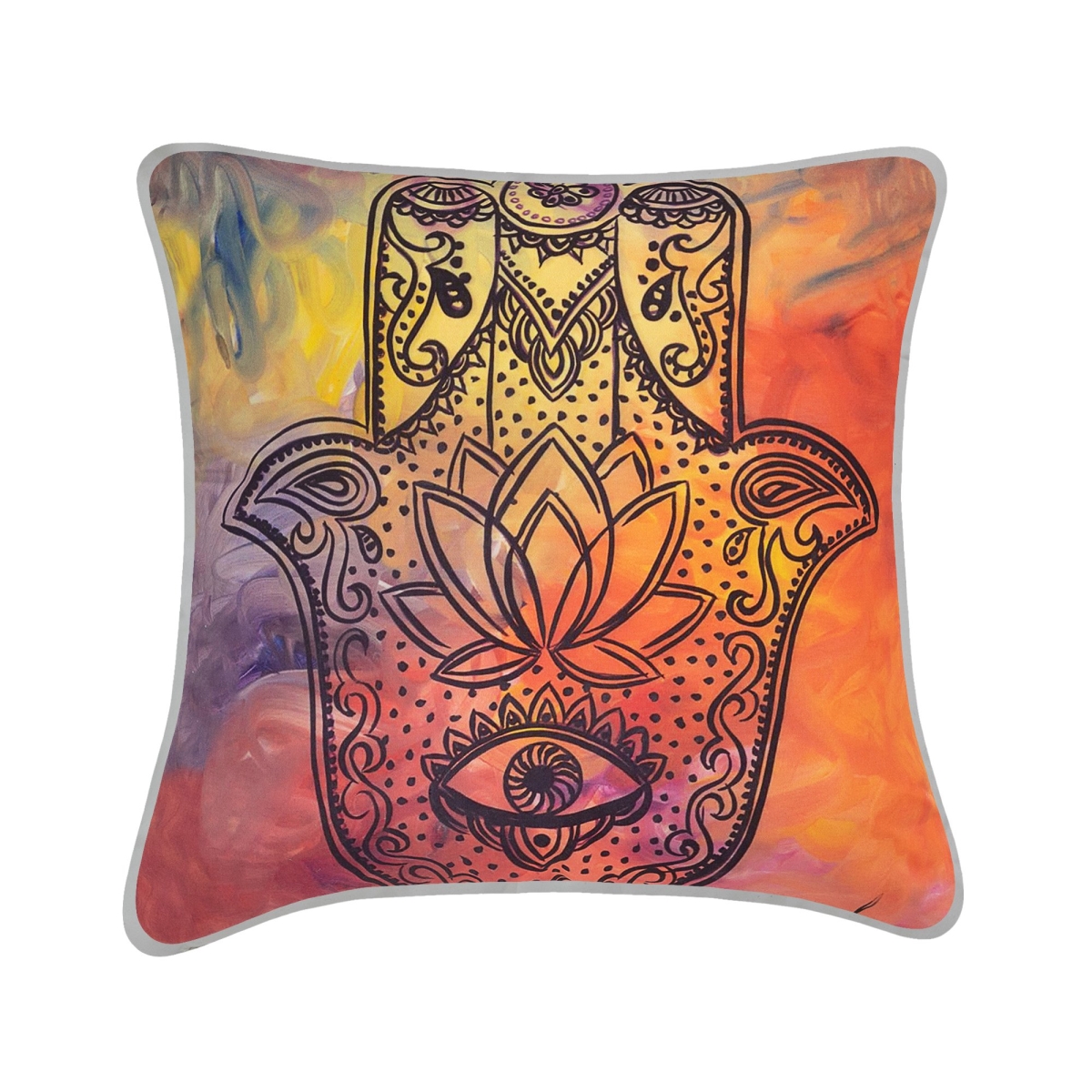 Sq-pi-jg-hams-1818 18 X 18 In. Jessica Gorlicky Hamsa Decorative Cushion - 100 Percent Polyester