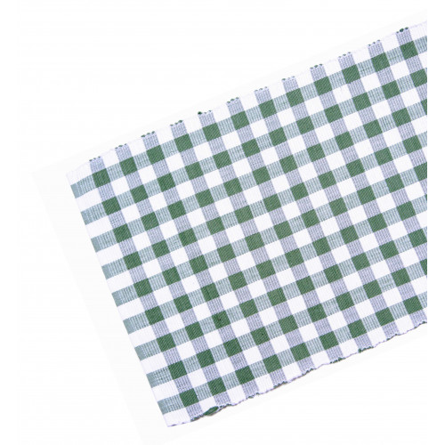 Ag-07293-13x36 13 X 36 In. Ribbed Table Runner, Toro Green Check