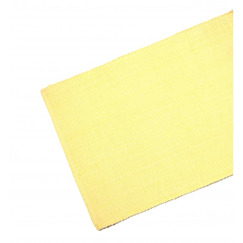 13 X 36 In. Ribbed Table Runner, Butter Yellow