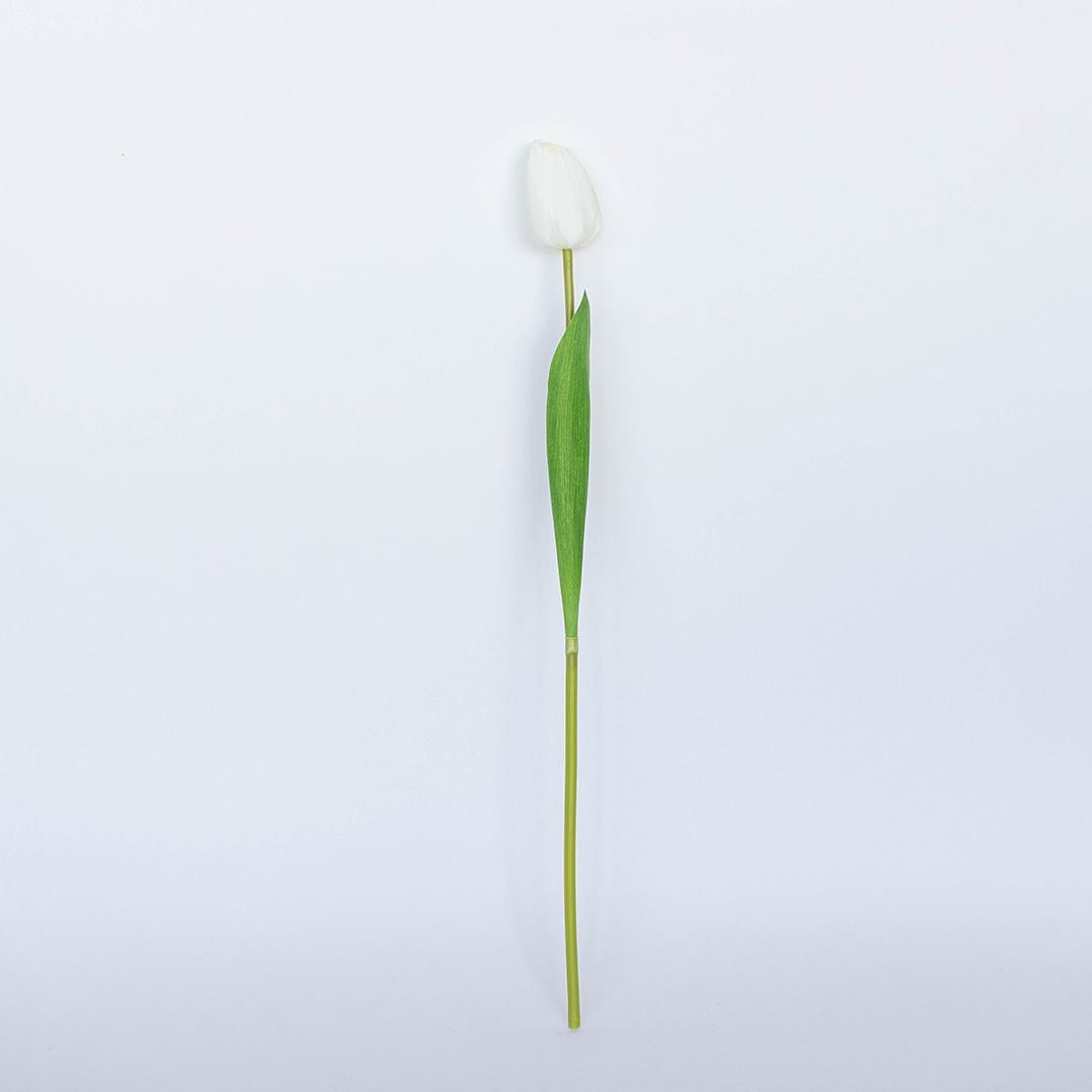 FP-WAT-010 Single White Tulip Artificial Flower