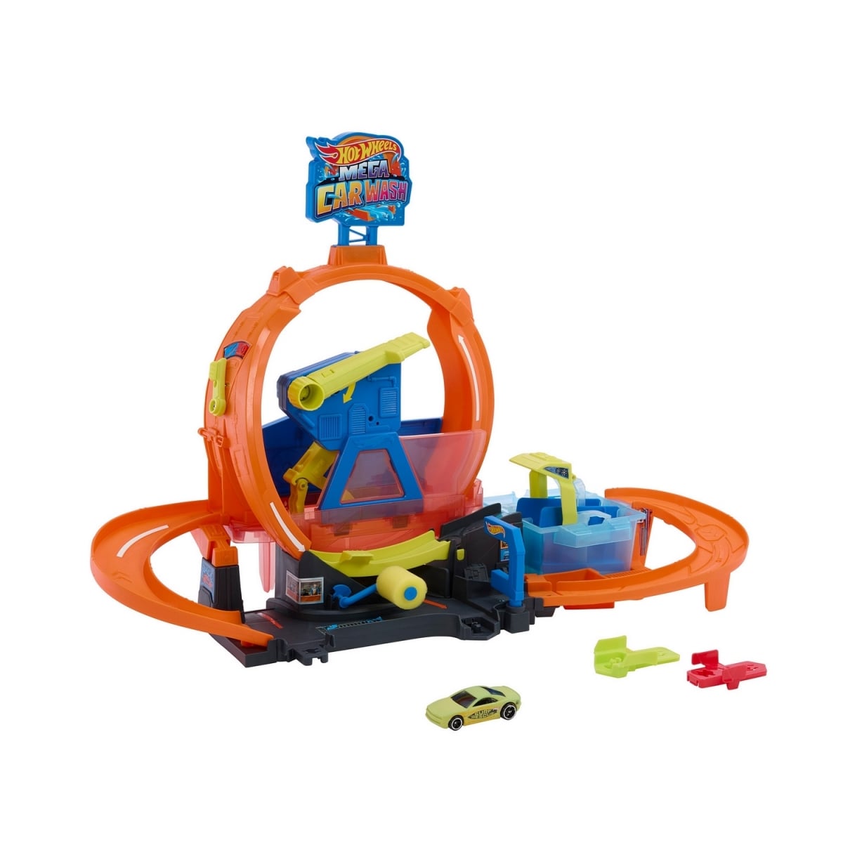 JTC56 Hot Wheels City Mega Loop Car Wash Playset SIOC