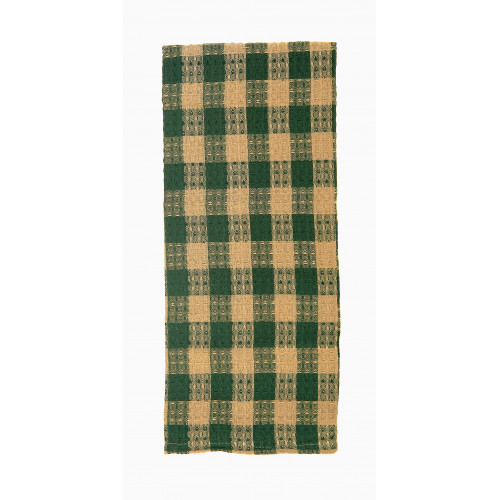 Ag-30252s-4 Tea Towels, Green Check - Set Of 4