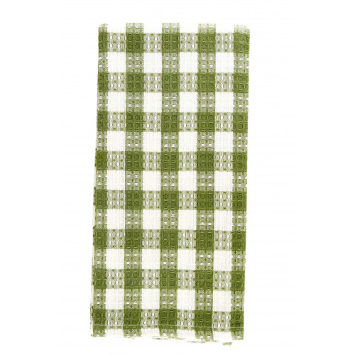 Ag-30293s-4 Tea Towels, Toro Green Check - Set Of 4