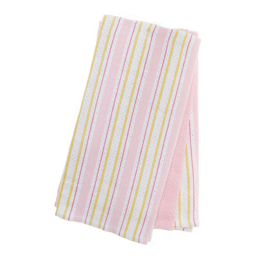 Ag-34628 3 Piece Tea Towels Set, Pink Stripes