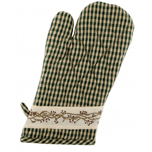 Ag-38297s-2 Oven Mittens, Berryvine Green - Set Of 2